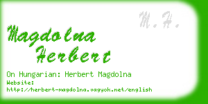 magdolna herbert business card